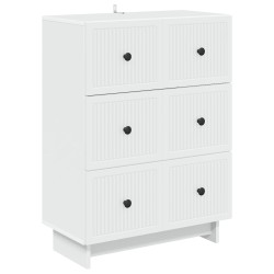 Armoire à tiroirs Blanc 66 x 34,5 x 90 cm Bois d'ingénierie 628944628944