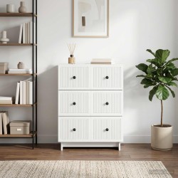 Armoire à tiroirs Blanc 66 x 34,5 x 90 cm Bois d'ingénierie 628944628944