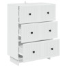 Armoire à tiroirs Blanc 66 x 34,5 x 90 cm Bois d'ingénierie 628944628944