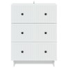 Armoire à tiroirs Blanc 66 x 34,5 x 90 cm Bois d'ingénierie 628944628944