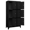Armoire à casiers Noir 90x45x180 cm Acier 628945628945