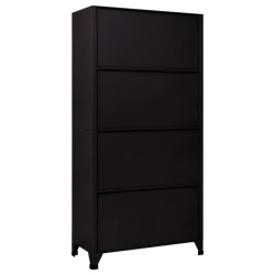 Armoire à casiers Noir 90x45x180 cm Acier 628945628945