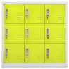 Armoire à casiers Gris clair et vert 90x45x92,5 cm Acier 628947628947