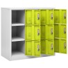 Armoire à casiers Gris clair et vert 90x45x92,5 cm Acier 628947628947