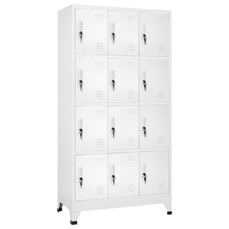 Armoire à casier avec 12 compartiments 90x45x180 cm   628949628949