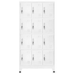 Armoire à casier avec 12 compartiments 90x45x180 cm   628949628949