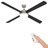 Ventilateur de plafond avec lumière et télécommande Ø 130 cm 628950628950