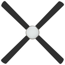 Ventilateur de plafond avec lumière et télécommande Ø 130 cm 628950628950