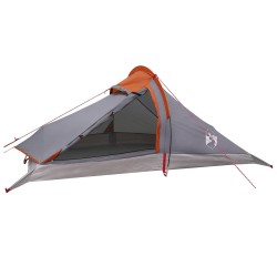 Tente de randonnée Gris et orange 4 personnes 628952628952