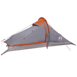 Tente de randonnée Gris et orange 4 personnes 628952628952