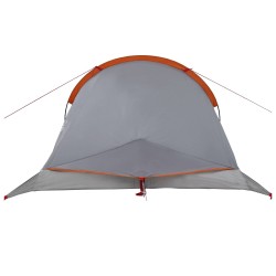 Tente de randonnée Gris et orange 4 personnes 628952628952
