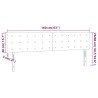 Tête de lit à LED Noir 160x5x78/88 cm Similicuir 628953628953