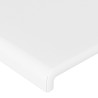 Tête de lit avec oreilles Blanc 203x23x118/128 cm Similicuir 628955628955