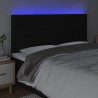 Tête de lit à LED Noir 180x5x118/128 cm Tissu 628957628957
