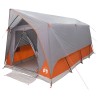 Tente tunnel Gris et orange 8 personnes Polyester et Acier 628961628961