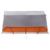 Tente tunnel Gris et orange 8 personnes Polyester et Acier 628961628961
