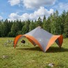 Tente de fête avec toit Gris et orange 500 x 500 x 350 cm 628966628966