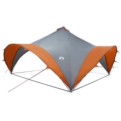 Tente de fête avec toit Gris et orange 500 x 500 x 350 cm 628966628966
