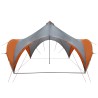 Tente de fête avec toit Gris et orange 400 x 400 x 320 cm 628967628967
