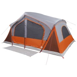 Tente Cabane avec toit Gris et orange 480 x 273 x 205 cm 628968628968