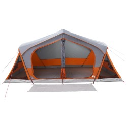 Tente Cabane avec toit Gris et orange 480 x 273 x 205 cm 628968628968