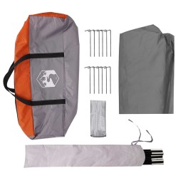 Tarp de camping résistant à l'eau Gris et orange 628969628969