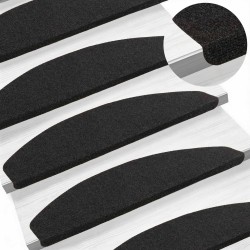 Tapis d'escalier auto-adhésifs 15 pcs Anthracite 628971628971