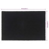 Tapis de porte noir 60x90 cm fibre de coco touffeté 628972628972