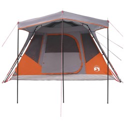 Tente familiale avec toit Gris et orange 305 x 275 x 190 cm 628974628974