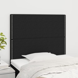 Tête de lit Noir 100x5x118/128 cm Tissu 628978628978