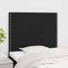 Tête de lit Noir 100x5x118/128 cm Tissu 628978628978