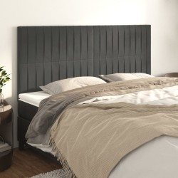 Tête de lit Gris foncé 180 x 5 x 118/128 cm Velours 628982628982