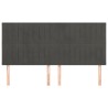 Tête de lit Gris foncé 180 x 5 x 118/128 cm Velours 628982628982
