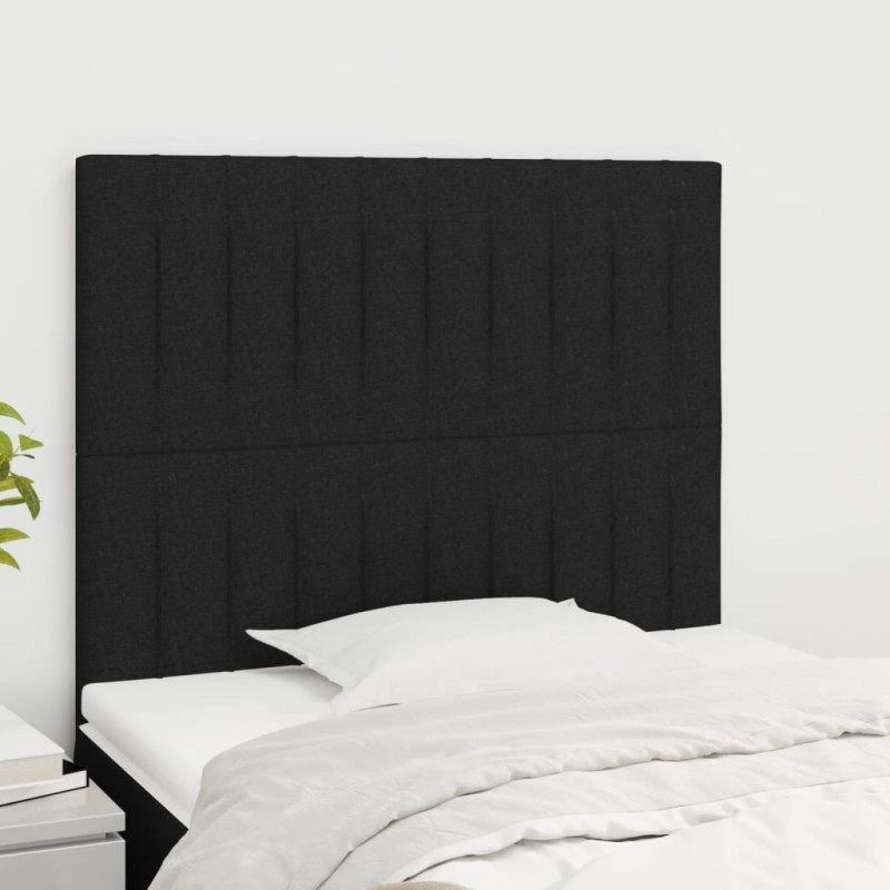 Tête de lit Noir 90x5x118/128 cm Tissu 628983628983