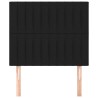 Tête de lit Noir 90x5x118/128 cm Tissu 628983628983
