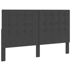 Tête de lit touffetée Gris foncé Tissu 180x200 cm  628984628984