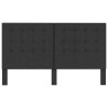 Tête de lit touffetée Gris foncé Tissu 180x200 cm  628984628984