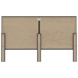 Tête de lit touffetée Gris foncé Tissu 180x200 cm  628984628984
