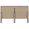 Tête de lit touffetée Gris foncé Tissu 180x200 cm  628984628984