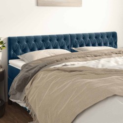 Têtes de lit Bleu foncé 200 x 7 x 78/88 cm Velours 628985628985