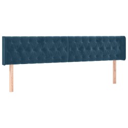 Têtes de lit Bleu foncé 200 x 7 x 78/88 cm Velours 628985628985