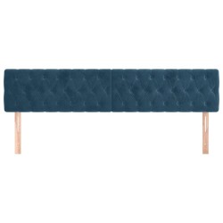 Têtes de lit Bleu foncé 200 x 7 x 78/88 cm Velours 628985628985