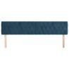 Têtes de lit Bleu foncé 200 x 7 x 78/88 cm Velours 628985628985