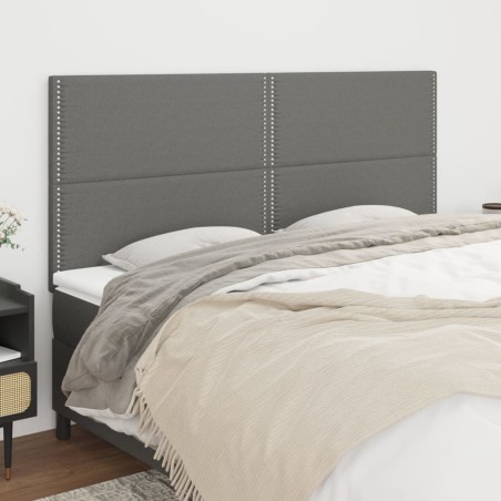 Tête de lit Gris foncé 180 x 5 x 118/128 cm Tissu 628987628987