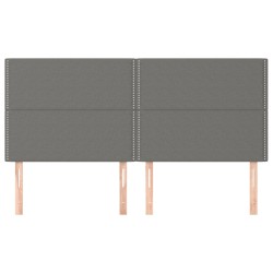 Tête de lit Gris foncé 180 x 5 x 118/128 cm Tissu 628987628987