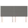 Tête de lit Gris foncé 180 x 5 x 118/128 cm Tissu 628987628987