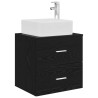 Vanité de lavabo mural Chêne noir 53 x 34,5 x 63 cm 628988628988