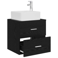 Vanité de lavabo mural Chêne noir 53 x 34,5 x 63 cm 628988628988