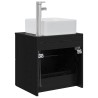 Vanité de lavabo mural Chêne noir 53 x 34,5 x 63 cm 628988628988
