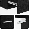 Vanité de lavabo mural Chêne noir 53 x 34,5 x 63 cm 628988628988